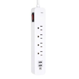4 Outlet Surge Protector with 3 USB Ports