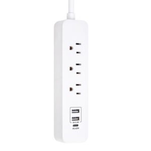 3 Outlet Surge Protector with 3 USB Ports