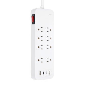 8 Outlet Surge Protector with 4 USB Ports