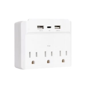 3 Outlets with 3 USB Ports Type C PD20W