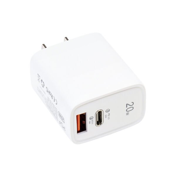 USB Charger 1 USB-C + 1 USB-A PD20W  UC015Q20 - Image 5