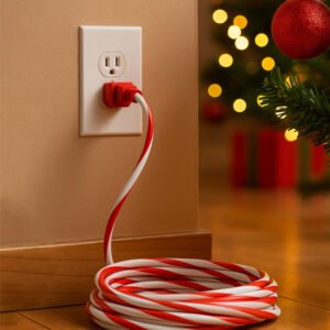 Candy Cane Indoor & Outdoor Extension Cord
