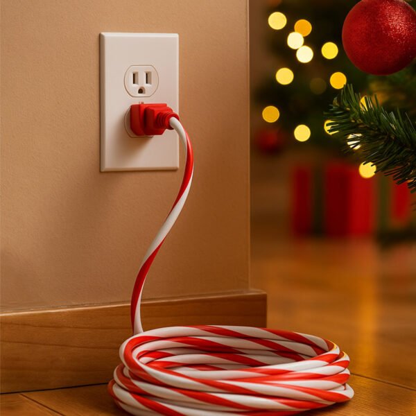 Candy Cane Indoor & Outdoor Extension Cord