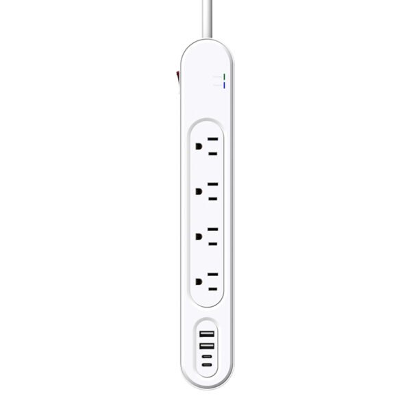 4 Outlet Surge Protector with 4 USB Ports