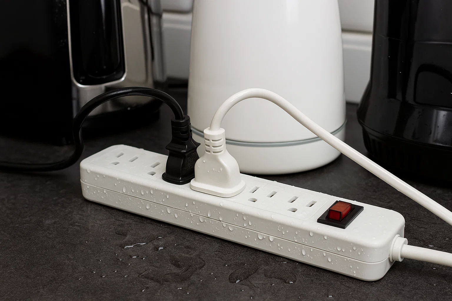 Retro Metal Kitchen Power Strip