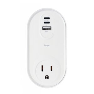 1 Outlets with 1 USB-C & 2 USB-A